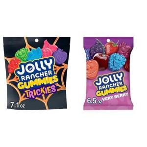 JOLLY RANCHER Gummies Very Berry Fruit Flavored Candy Bag, 6.5 oz(Trickies & Very Berry)