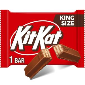 KIT KAT Milk Chocolate Wafer King Size, Candy Bars, 3 oz (24 Count)(Milk Chocolate)