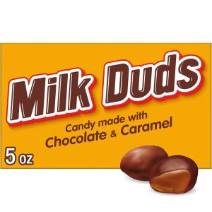 MILK DUDS Chocolate and Caramel Candy Boxes, 5 oz (12 Count)(Chocolate and Caramel)