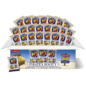 Pirate’s Booty Aged White Cheddar Cheese Puffs, Gluten-Free, Kids Snacks, 0.5oz (24ct)(Aged White Cheddar)