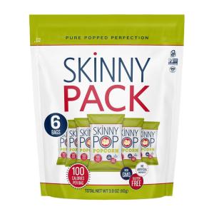 SkinnyPop Popcorn, Original, Whole Grain, Dairy-Free Snack, 4.4oz Bag(Original)