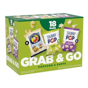 SkinnyPop Sweet & Salty Variety Pack, SkinnyPop Original and Kettle Corn, Dot’s Cinnamon Sugar Pretzels, Reese’s Popcorn, On-the-Go Snacks, Individually Sized Bags, (15 Count)(Lunch Box Mix Multipack)