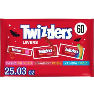 TWIZZLERS Assorted Flavored Licorice Style, Candy Bulk Party Pack, Halloween Candy, 46.34 oz(Assorted)