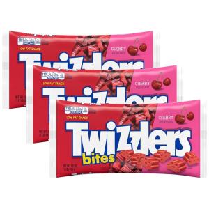 TWIZZLERS Bites Cherry Flavored Licorice Style, Chewy Candy Bag, 16 oz(Cherry Bites)