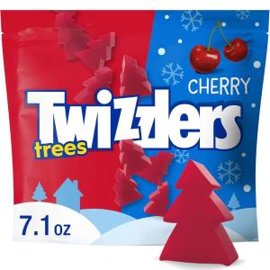 TWIZZLERS Cherry Flavored Trees Chewy, Christmas Candy Bag, 7.1 oz(7.1 Ounce (Pack of 1))