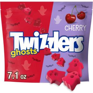 TWIZZLERS NIBS Cherry Flavored Licorice Style, Chewy Candy Bags, 6 oz (12 Count)(Ghosts Cherry)