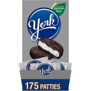 YORK Dark Chocolate Peppermint Patties, Candy Bulk Box, 84 oz (175 Pieces)(Peppermint)