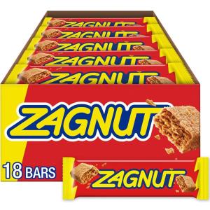 ZAGNUT Crunchy Peanut Butter with Toasted Coconut Candy Bars, 1.51 oz (18 Count)