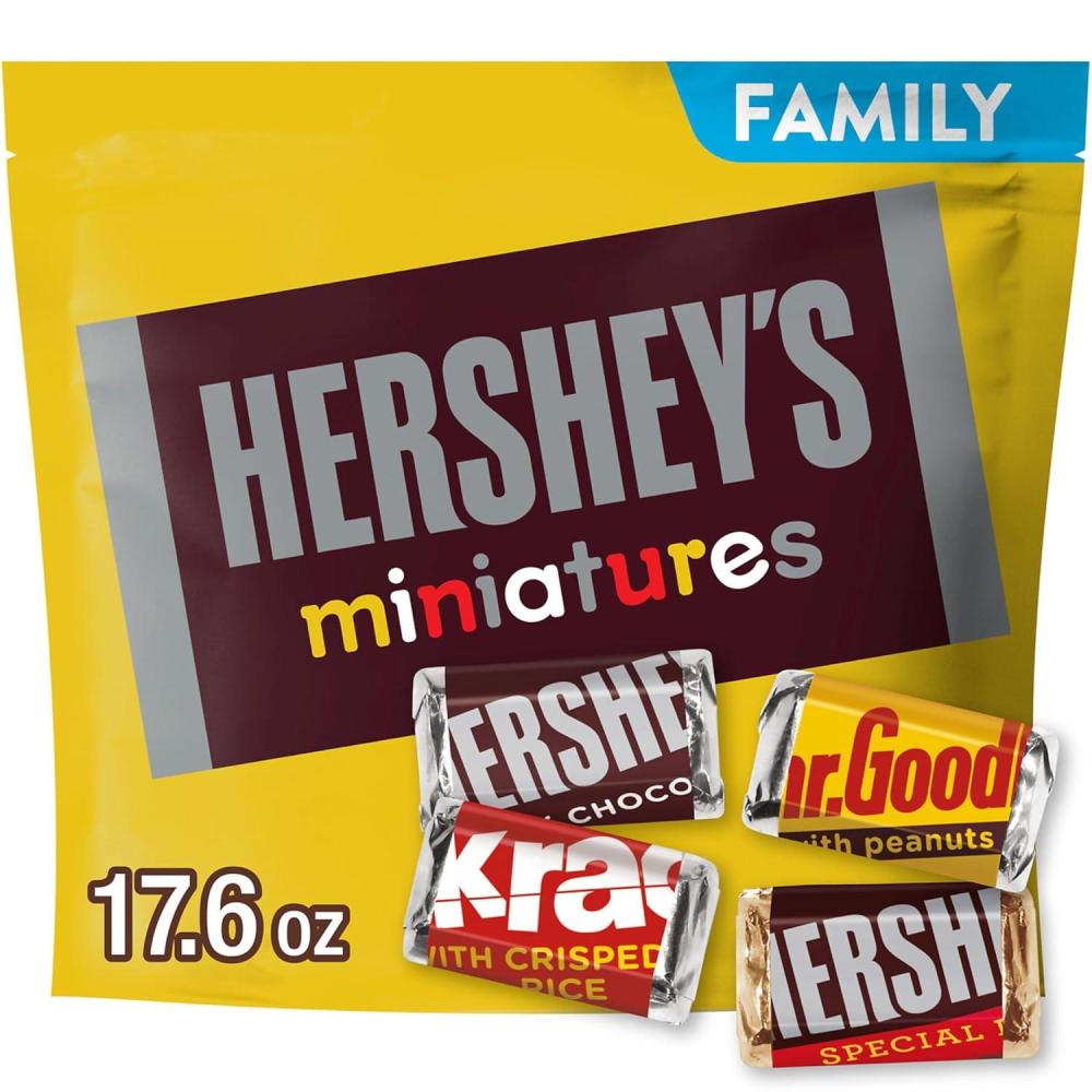imageHERSHEYS Miniatures Assorted Chocolate Candy Family Pack 176 oz176 Ounce Pack of 1