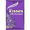 HERSHEY’S KISSES Milk Chocolate Candy Bulk Bag, 60 oz(Purple)