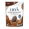 LILY’S Dark Chocolate Style No Sugar Added Peanut Butter Cups, Sweets Bag, 3.2 oz(Dark Chocolate)