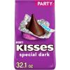 HERSHEY’S KISSES SPECIAL DARK Mildly Sweet Chocolate Candy Party Pack, 32.1 oz(SPECIAL DARK Mildly Sweet Chocolate)