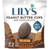 LILY’S Dark Chocolate Style No Sugar Added Peanut Butter Cups, Sweets Bag, 3.2 oz(Dark Chocolate)